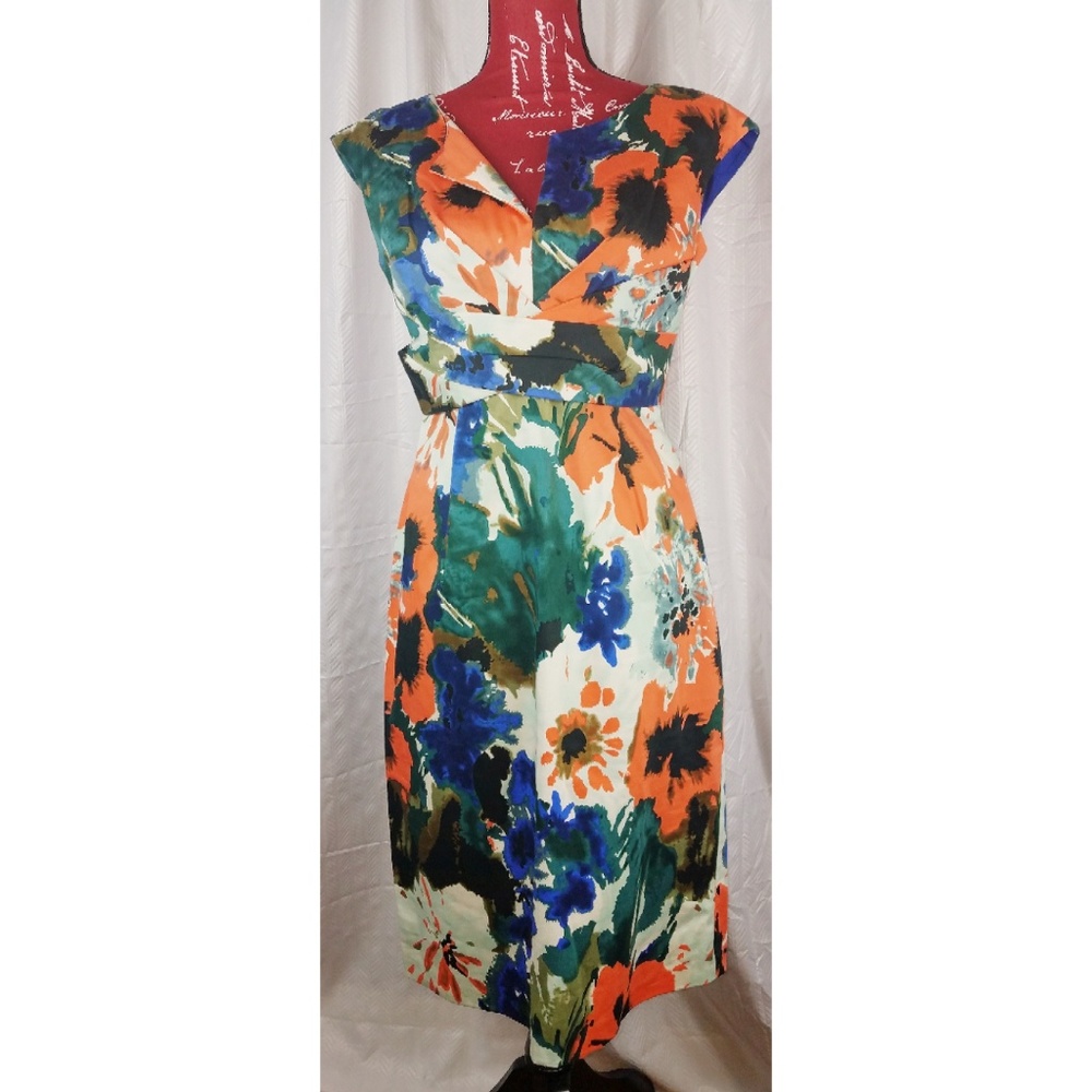 Donna Ricco NY for Macys Floral Dress sz 6